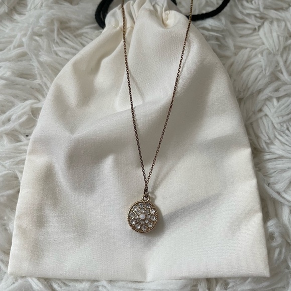 3/$25 Rhinestone Disc Necklace - Picture 1 of 4